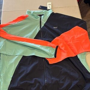 Reebok Mint and Orange Sports Jacket